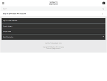 Tablet Screenshot of madisonwine.com